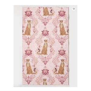 Envogue Tilly's Cheetah Wallpaper Pink Machine Washable Rug